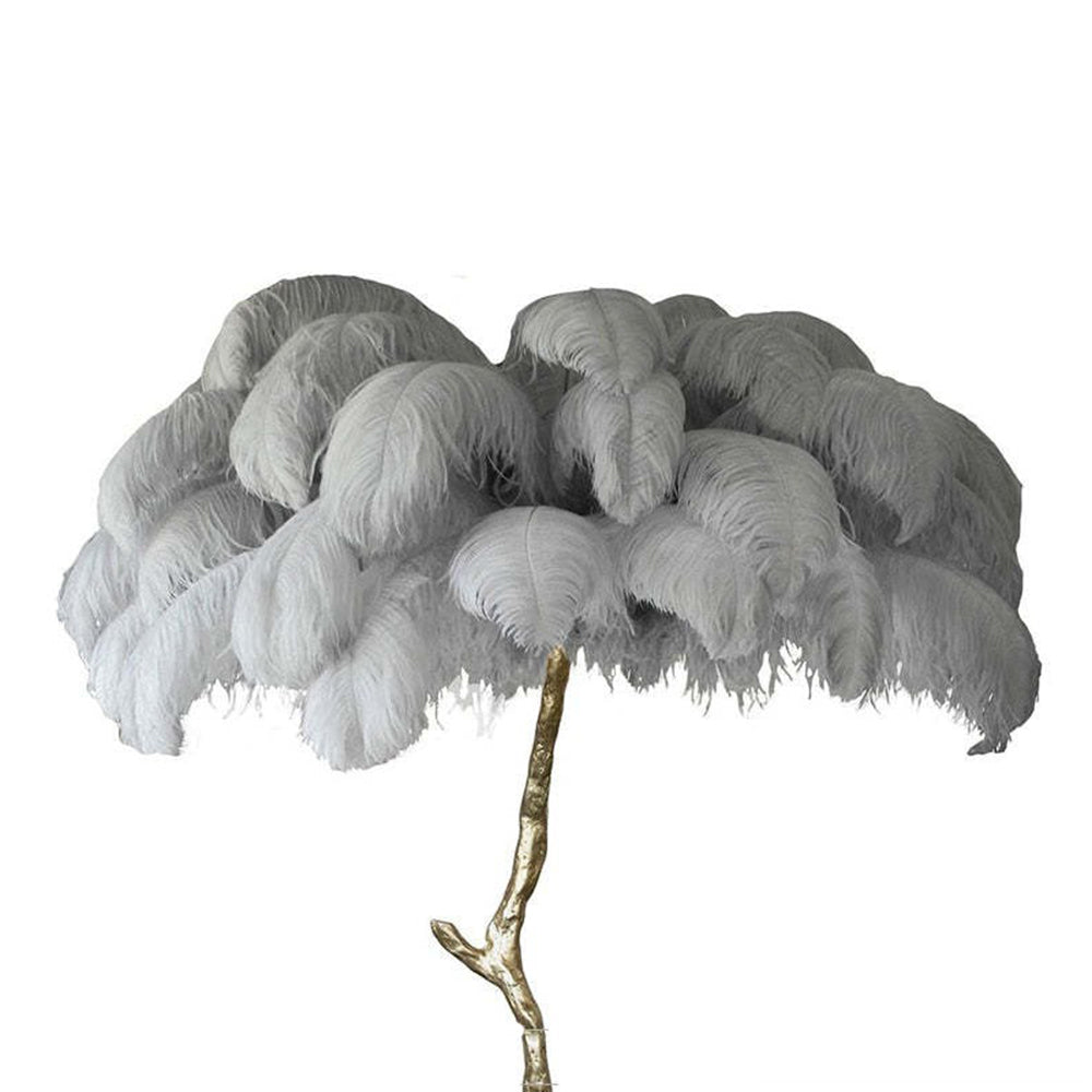 Lampadaire Fleur Luxe Plume/Métal Coloré Salon - image 25 | Maison Opale