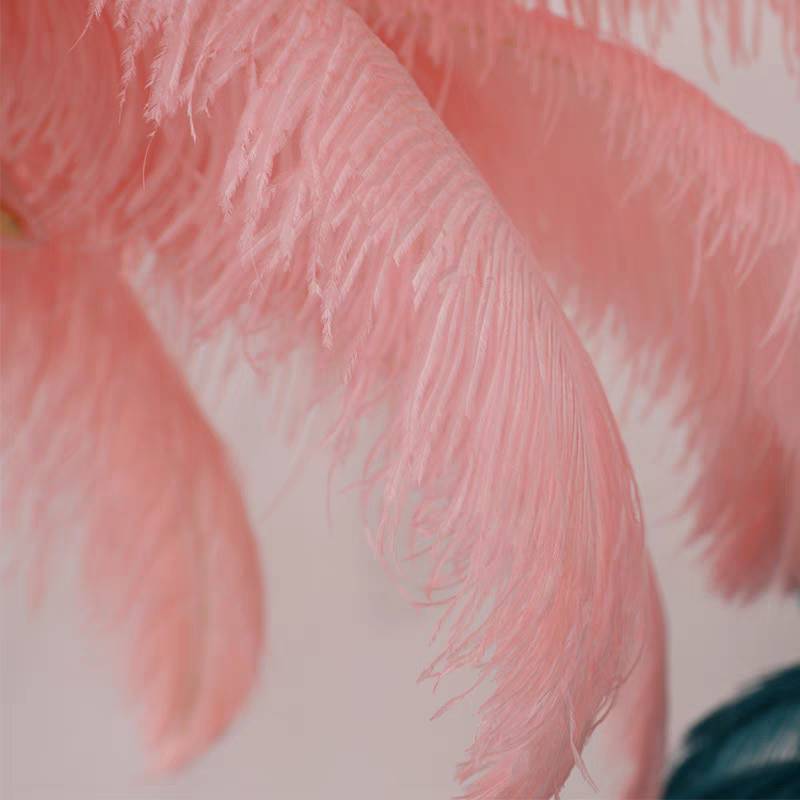 Lampadaire Fleur Luxe Plume/Métal Coloré Salon - image 30 | Maison Opale