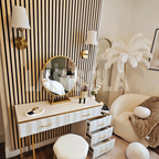 Lampadaire Fleur Luxe Plume/Métal Coloré Salon - image 31 | Maison Opale