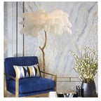 Lampadaire Fleur Luxe Plume/Métal Coloré Salon - image 8 | Maison Opale
