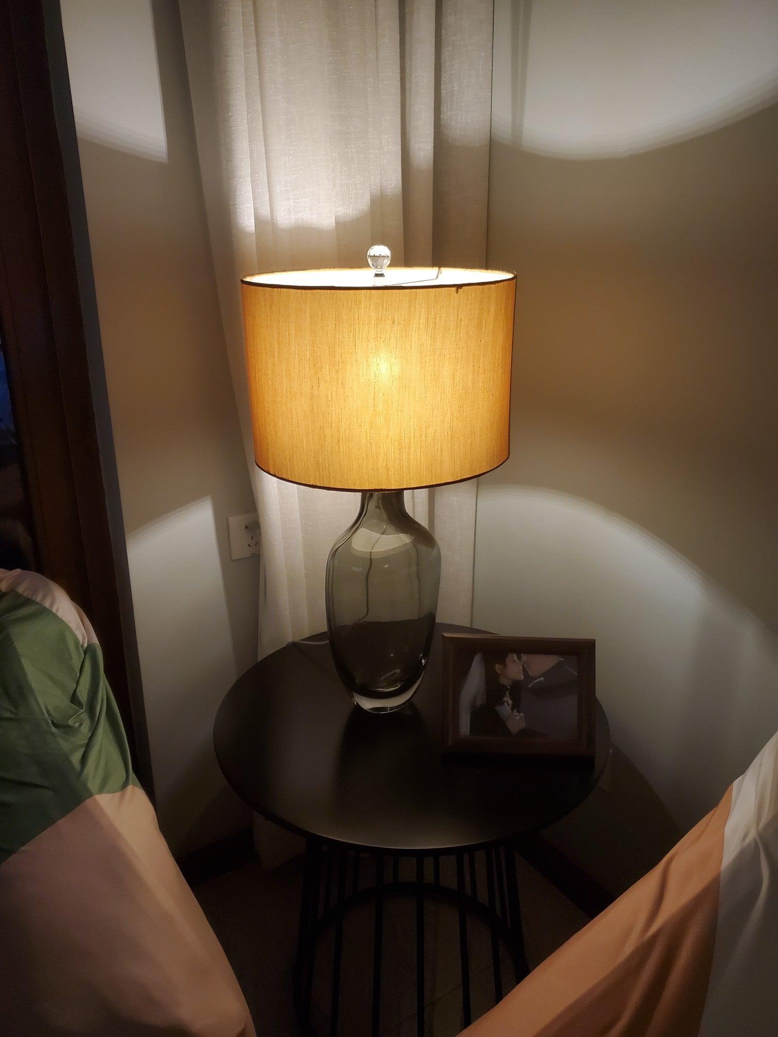 Otheain Lampe de Table en Cristal et Tissu - image 11 | Maison Opale