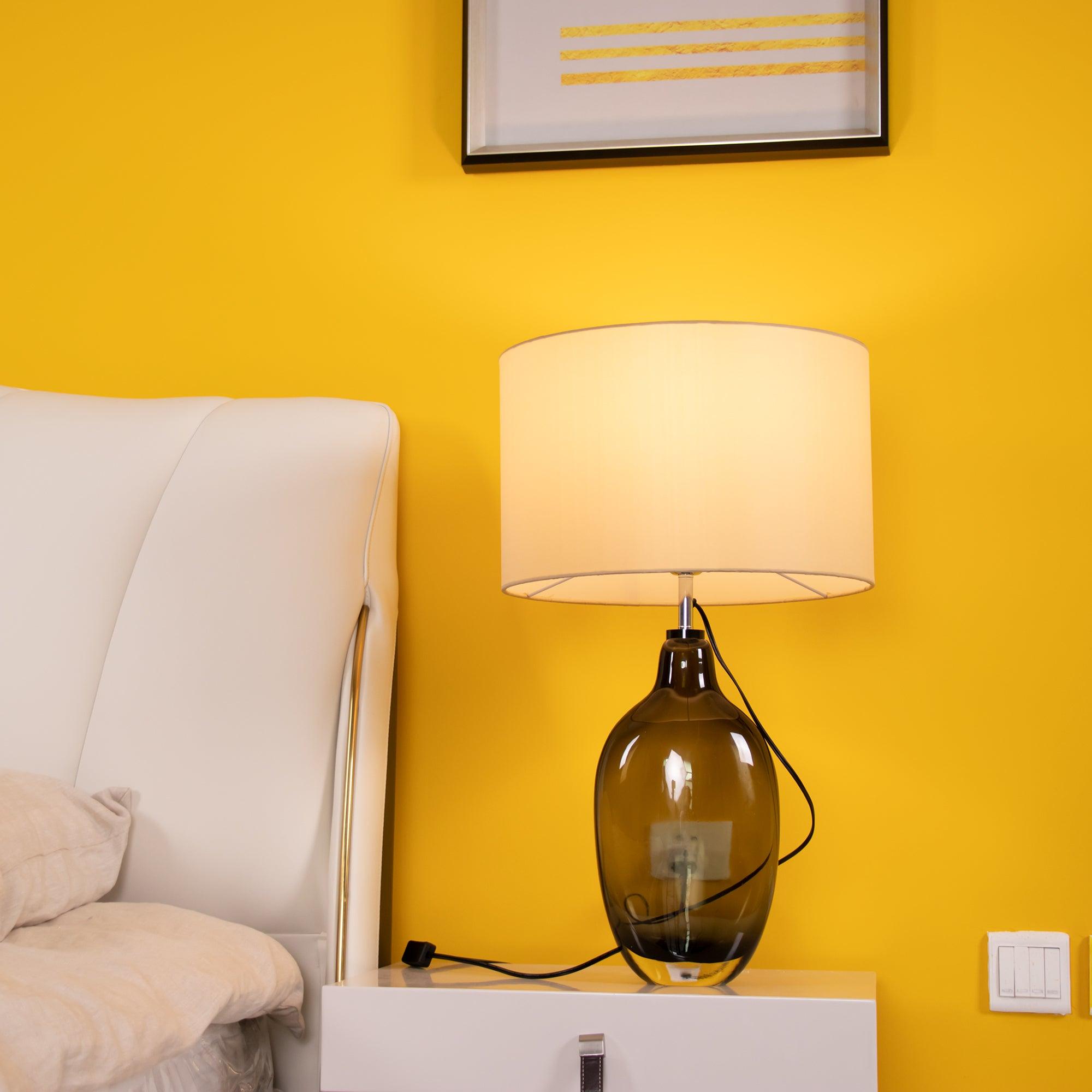 Otheain Lampe de Table en Cristal et Tissu - image 7 | Maison Opale