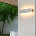 Ray Applique Murale Rectangulaire Moderne, Métal,  Blanc, Jardin - image 10 | Maison Opale