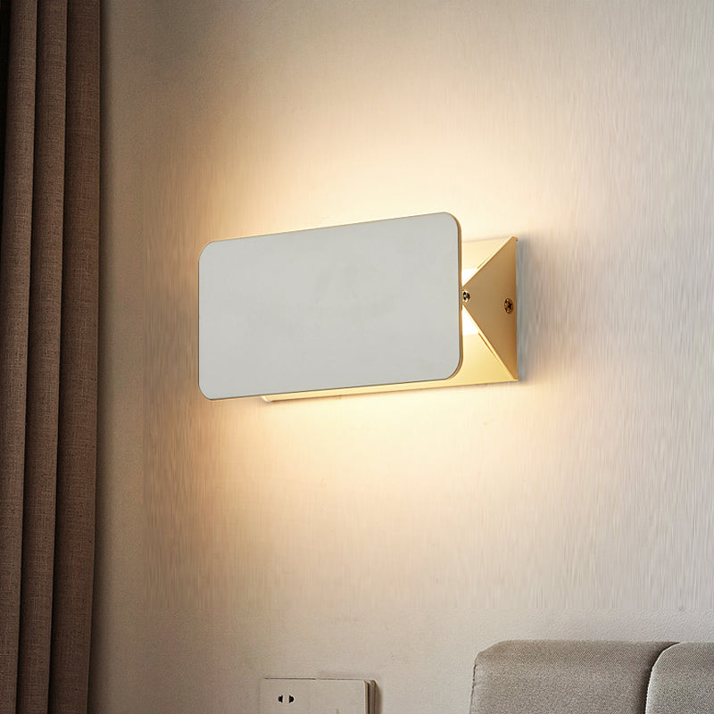 Ray Applique Murale Rectangulaire Moderne, Métal,  Blanc, Jardin - image 2 | Maison Opale