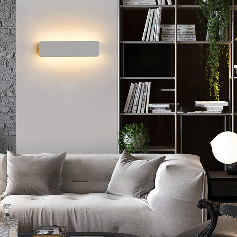 Ray Applique Murale Rectangulaire Moderne, Métal,  Blanc, Jardin - image 8 | Maison Opale