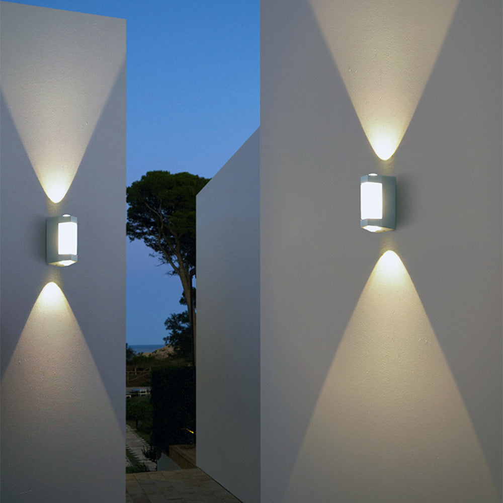 Ray Design LED Applique Murale Blanc/Noir Métal/Acrylique Extérieur - image 2 | Maison Opale