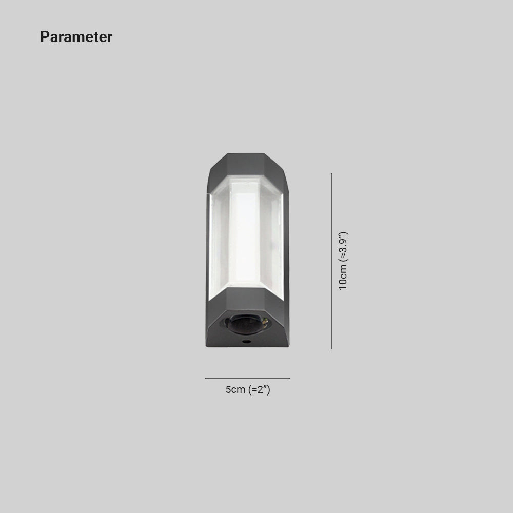 Ray Design LED Applique Murale Blanc/Noir Métal/Acrylique Extérieur - image 3 | Maison Opale