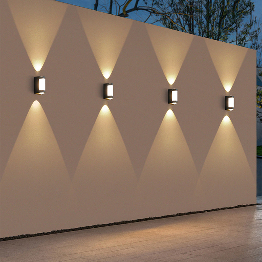 Ray Design LED Applique Murale Blanc/Noir Métal/Acrylique Extérieur - image 8 | Maison Opale