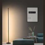 Ray Simple Linéaire LED Lampadaire Or Noir Métal Gel de Silice Salon Chambre - image 11 | Maison Opale