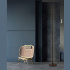 Ray Simple Linéaire LED Lampadaire Or Noir Métal Gel de Silice Salon Chambre - image 12 | Maison Opale