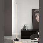 Ray Simple Linéaire LED Lampadaire Or Noir Métal Gel de Silice Salon Chambre - image 15 | Maison Opale