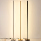Ray Simple Linéaire LED Lampadaire Or Noir Métal Gel de Silice Salon Chambre - image 5 | Maison Opale