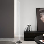 Ray Simple Linéaire LED Lampadaire Or Noir Métal Gel de Silice Salon Chambre - image 7 | Maison Opale