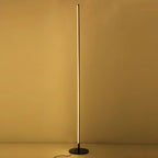 Ray Simple Linéaire LED Lampadaire Or Noir Métal Gel de Silice Salon Chambre - image 8 | Maison Opale