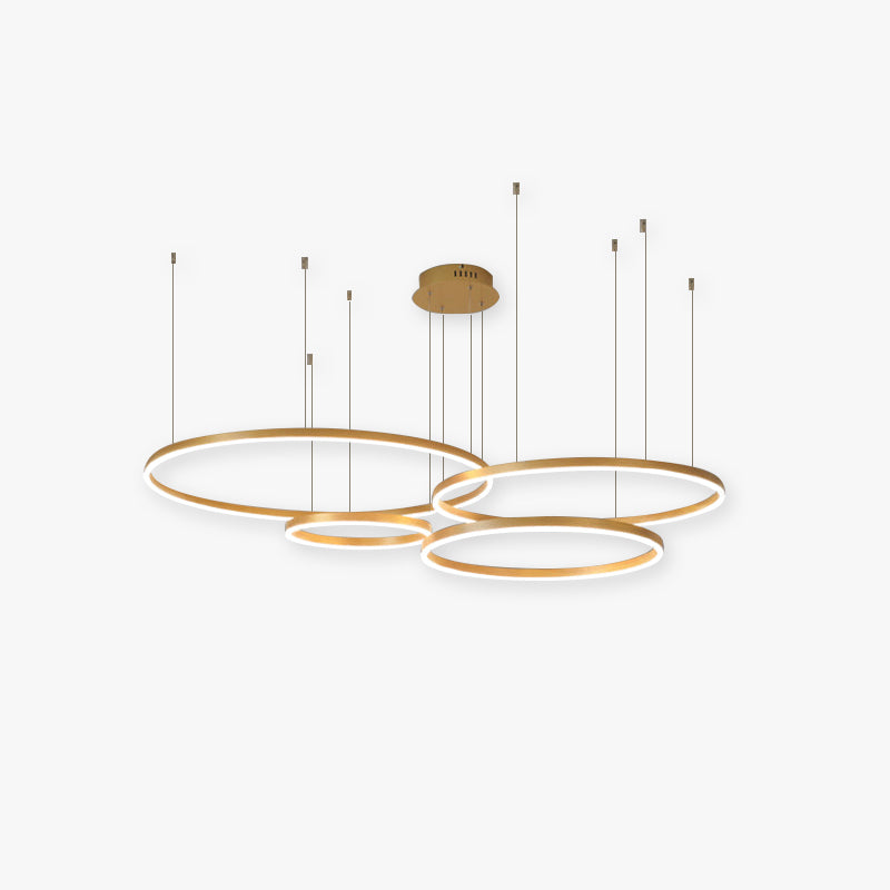 Remi Suspension Anneau Moderne Métal Noir/Doré/Café Salon - image 1 | Maison Opale