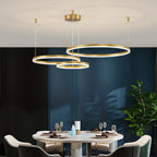 Remi Suspension Anneau Moderne Métal Noir/Doré/Café Salon - image 21 | Maison Opale