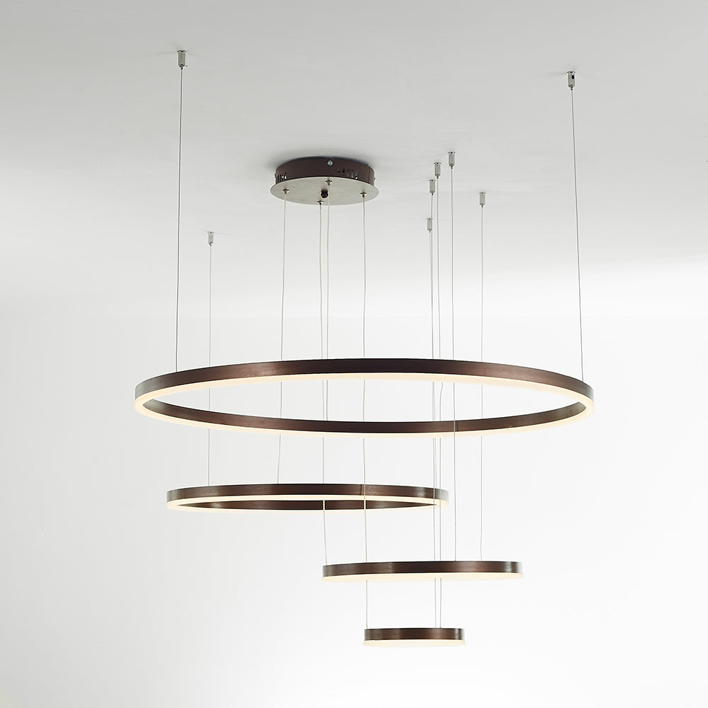 Remi Suspension Anneau Moderne Métal Noir/Doré/Café Salon - image 35 | Maison Opale