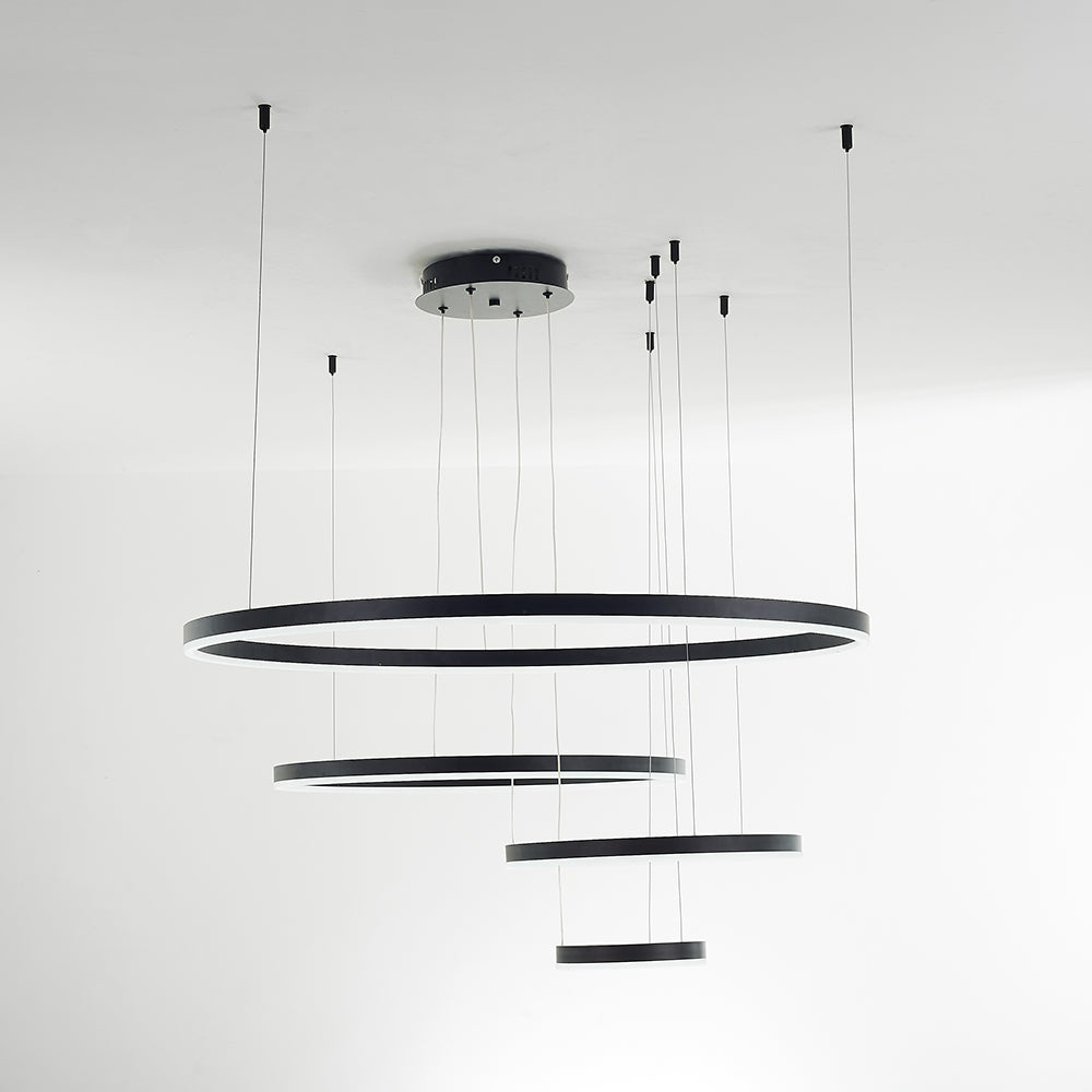 Remi Suspension Anneau Moderne Métal Noir/Doré/Café Salon - image 38 | Maison Opale