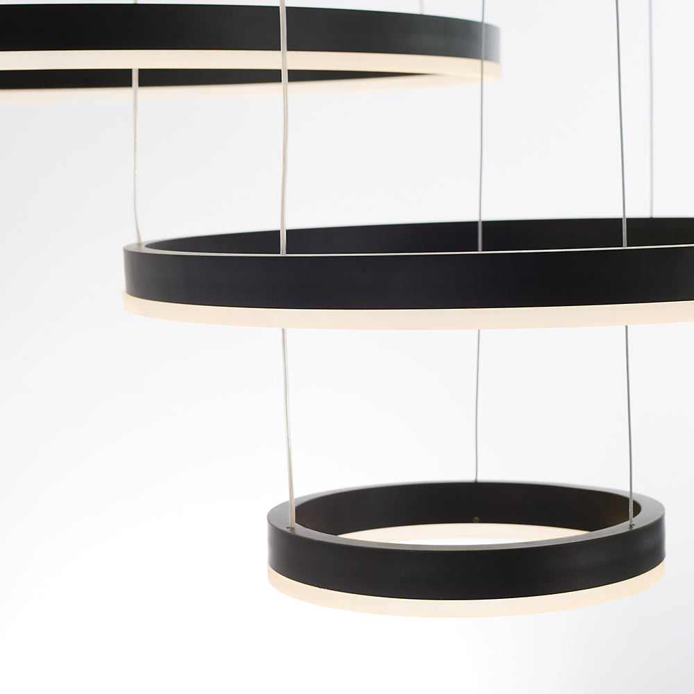 Remi Suspension Anneau Moderne Métal Noir/Doré/Café Salon - image 39 | Maison Opale