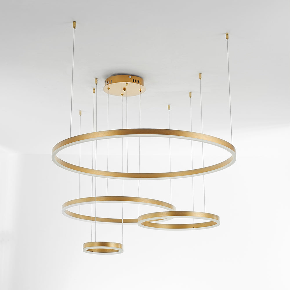 Remi Suspension Anneau Moderne Métal Noir/Doré/Café Salon - image 40 | Maison Opale