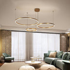 Remi Suspension Anneau Moderne Métal Noir/Doré/Café Salon - image 5 | Maison Opale