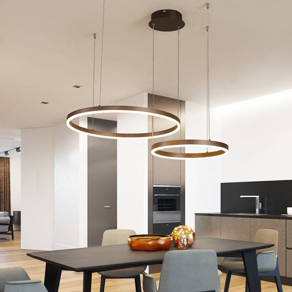 Remi Suspension Anneau Moderne Métal Noir/Doré/Café Salon - image 52 | Maison Opale
