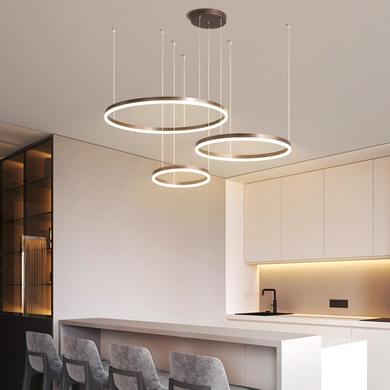Remi Suspension Anneau Moderne Métal Noir/Doré/Café Salon - image 53 | Maison Opale