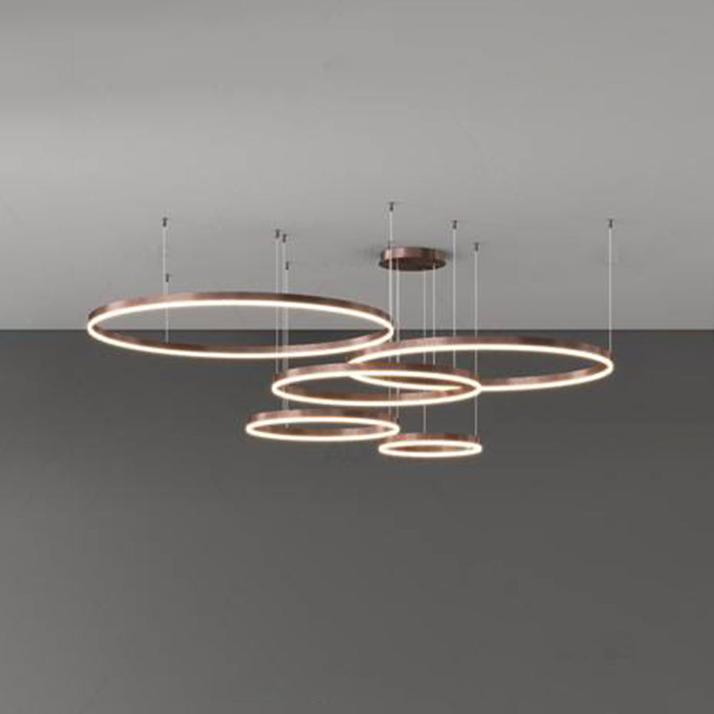 Remi Suspension Anneau Moderne Métal Noir/Doré/Café Salon - image 55 | Maison Opale