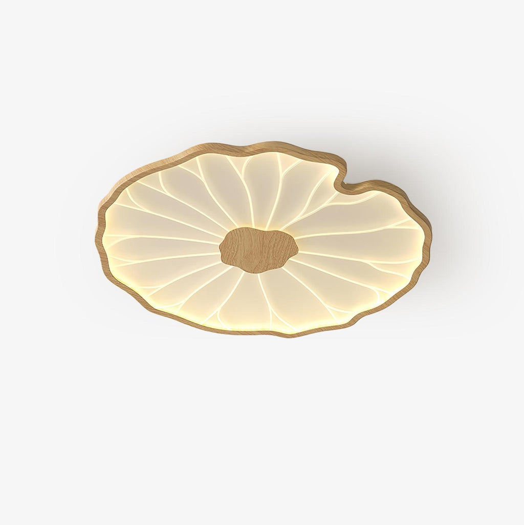 Solara Plafonnier Feuille de Lotus avec Finition Bois - image 1 | Maison Opale