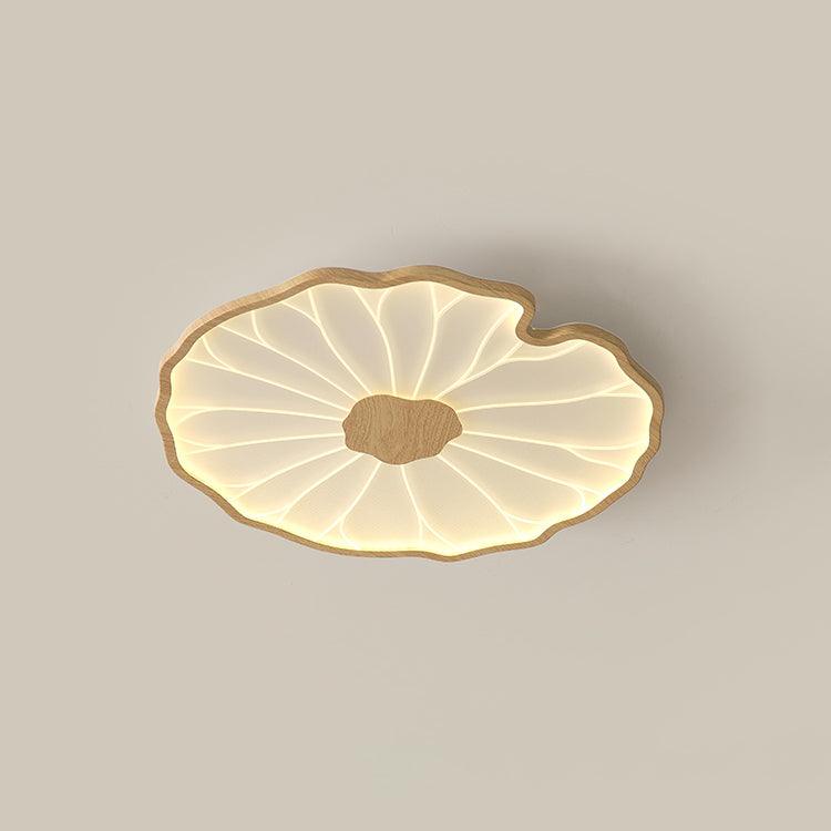 Solara Plafonnier Feuille de Lotus avec Finition Bois - image 10 | Maison Opale