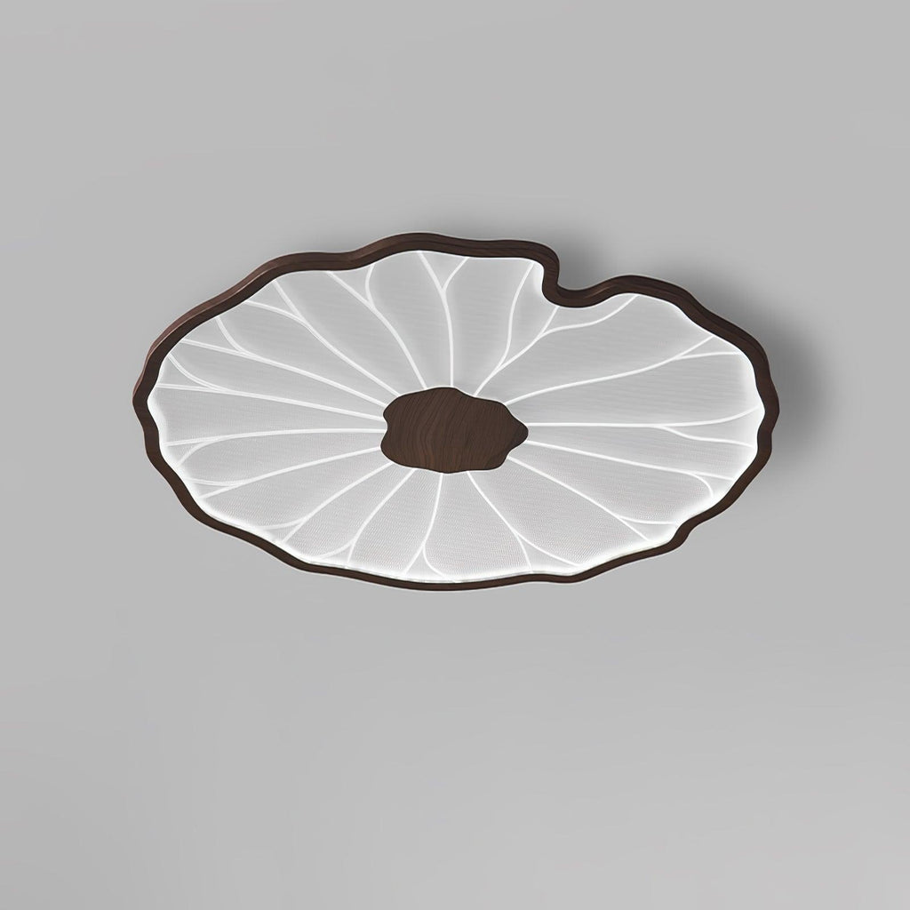 Solara Plafonnier Feuille de Lotus avec Finition Bois - image 26 | Maison Opale