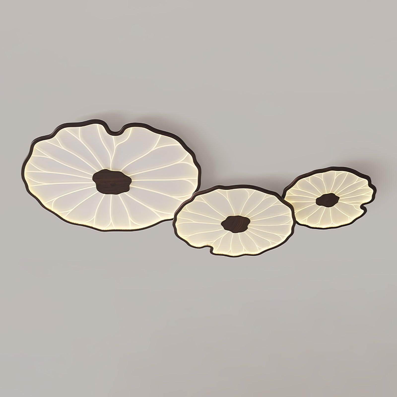 Solara Plafonnier Feuille de Lotus avec Finition Bois - image 29 | Maison Opale