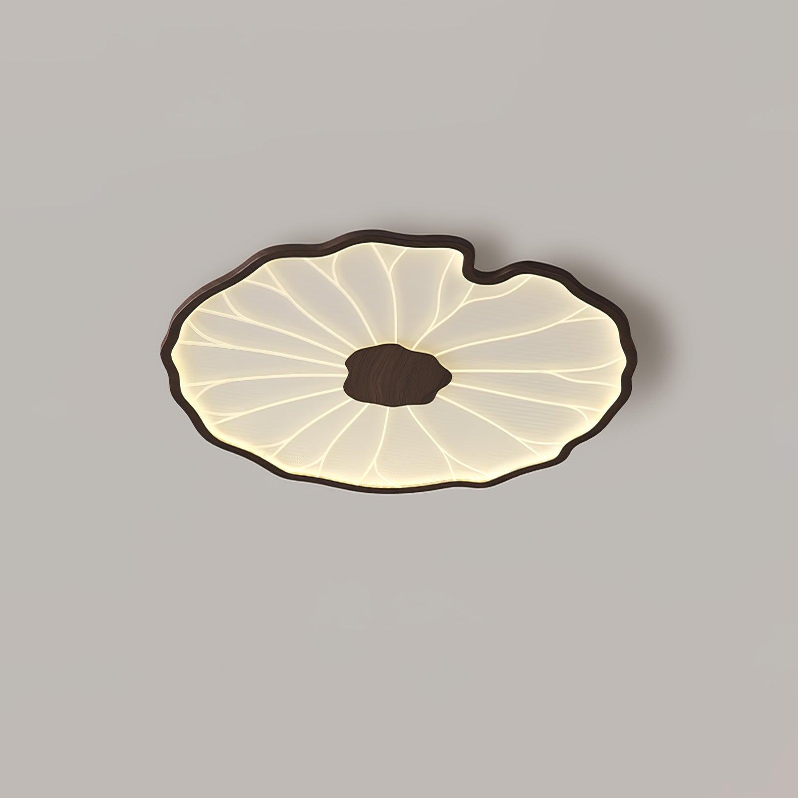 Solara Plafonnier Feuille de Lotus avec Finition Bois - image 6 | Maison Opale