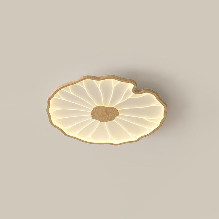 Solara Plafonnier Feuille de Lotus avec Finition Bois - image 7 | Maison Opale