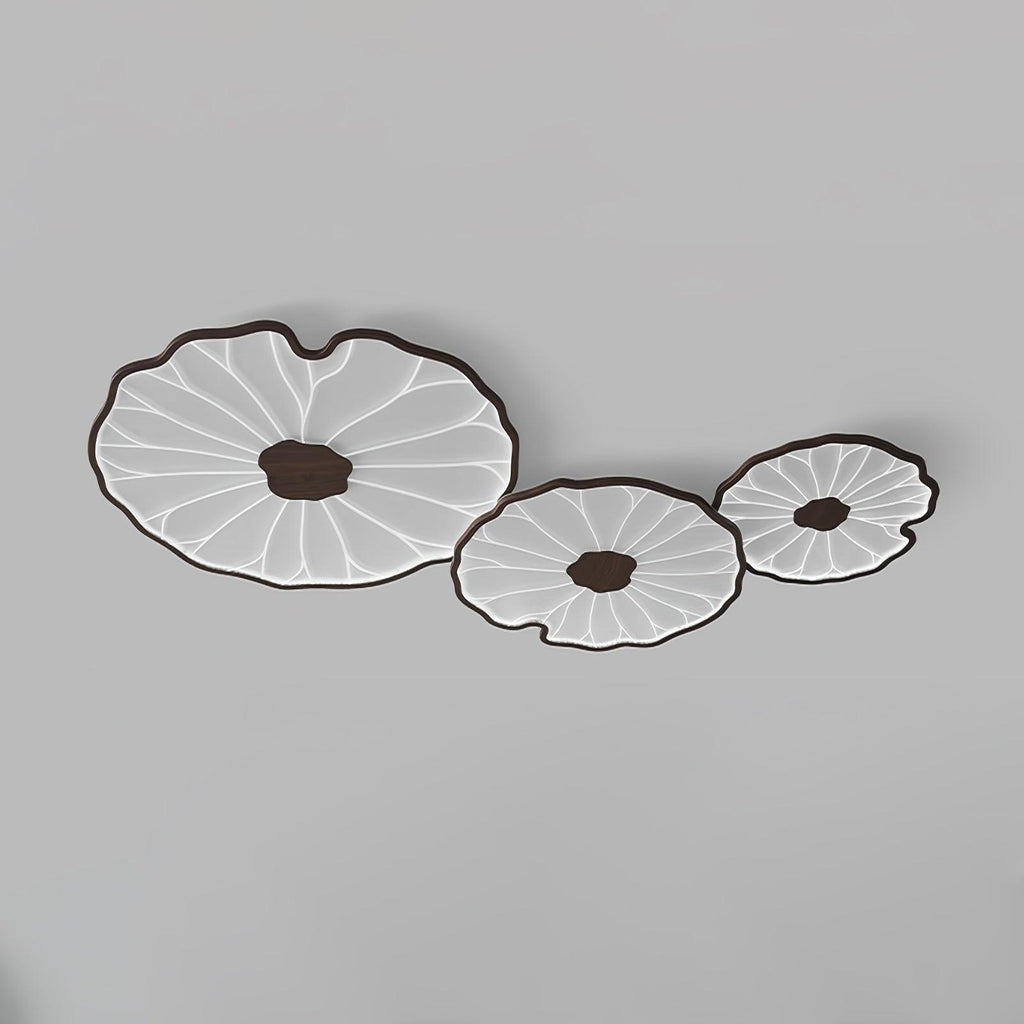 Solara Plafonnier Feuille de Lotus avec Finition Bois - image 9 | Maison Opale