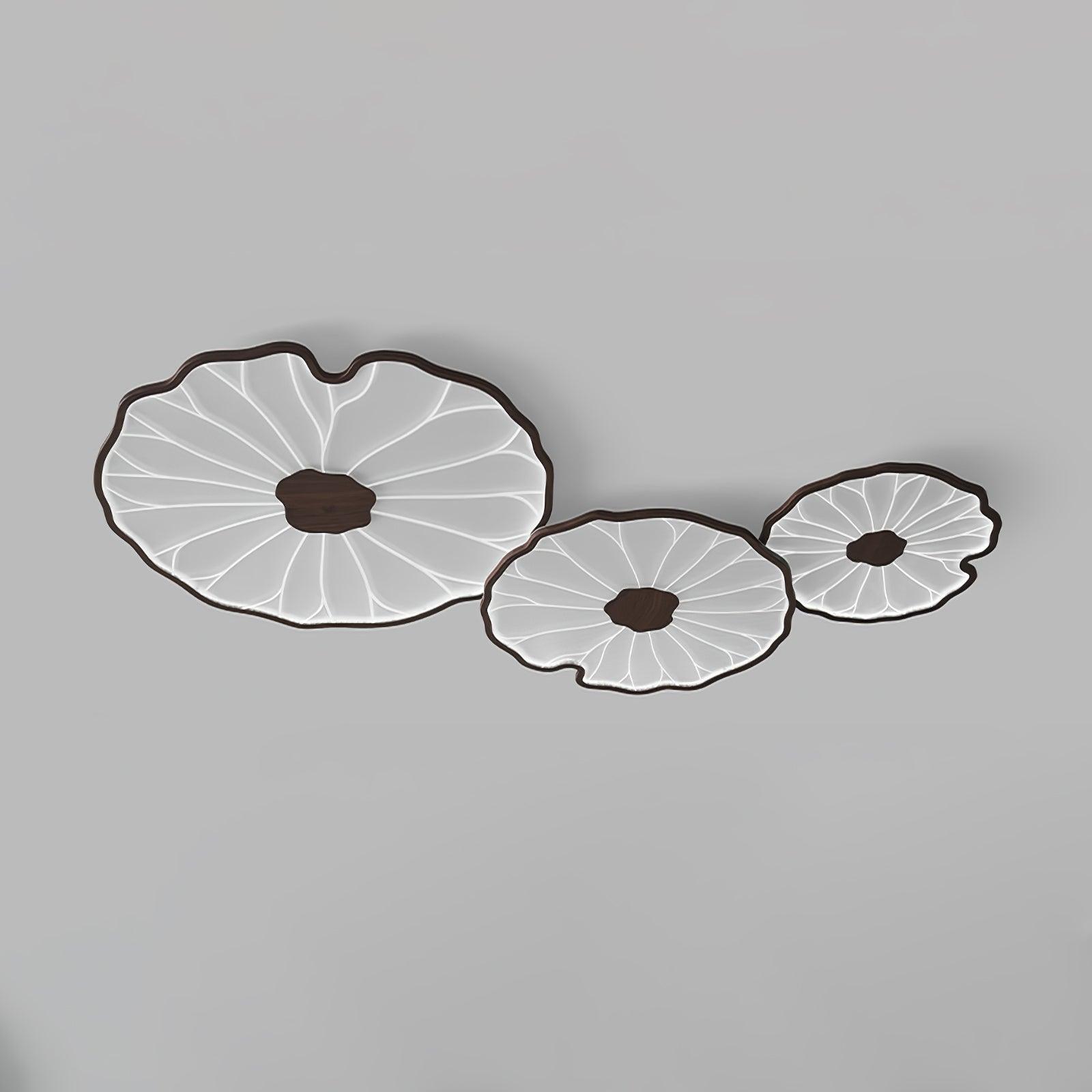 Solara Plafonnier Feuille de Lotus avec Finition Bois - image 9 | Maison Opale