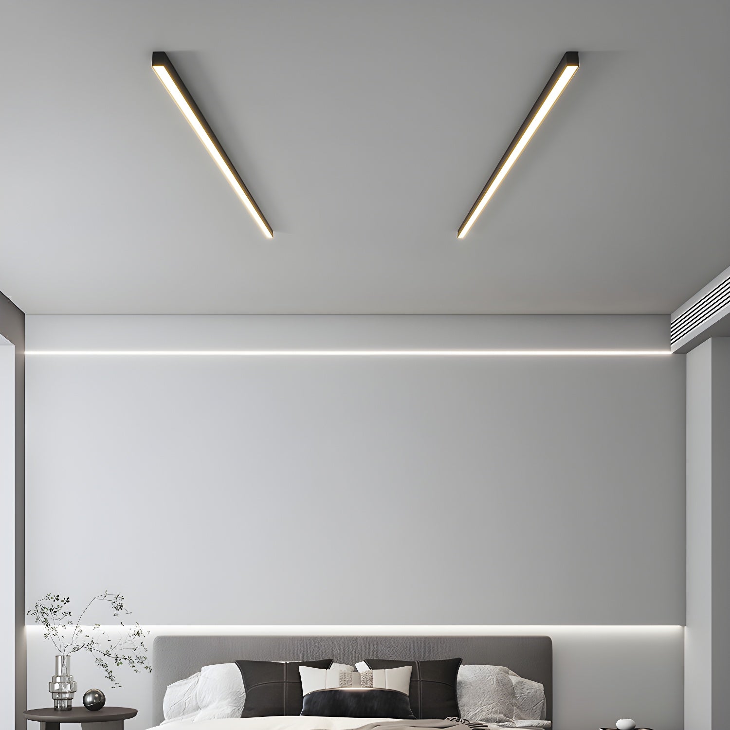 Solara Plafonnier Linéaire Ultra Fin Minimaliste Fonctionnel - image 4 | Maison Opale