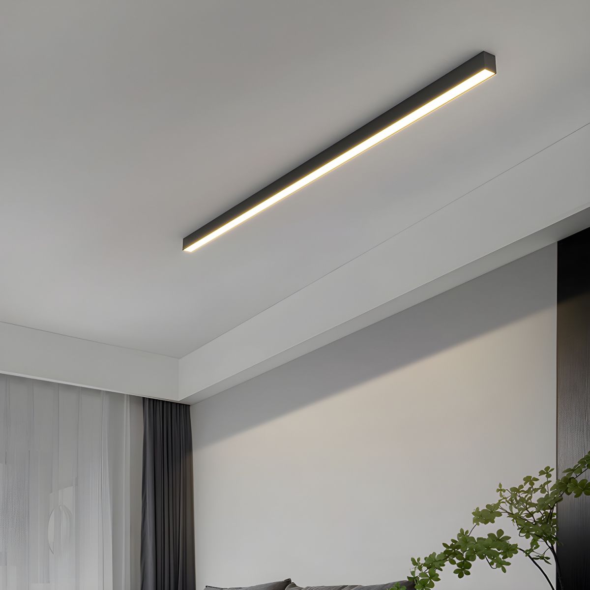 Solara Plafonnier Linéaire Ultra Fin Minimaliste Fonctionnel - image 5 | Maison Opale