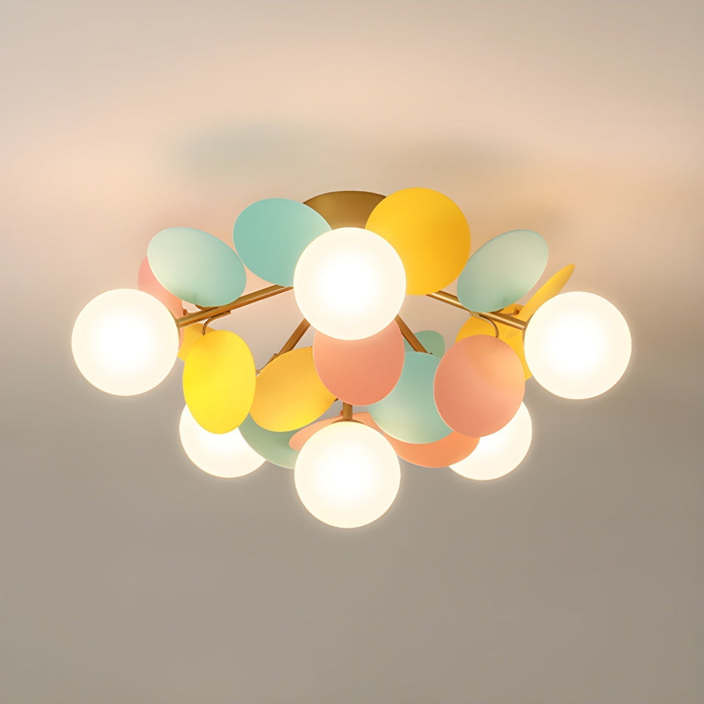 Solara Plafonnier Rond Macaron aux Couleurs Pastel - image 12 | Maison Opale