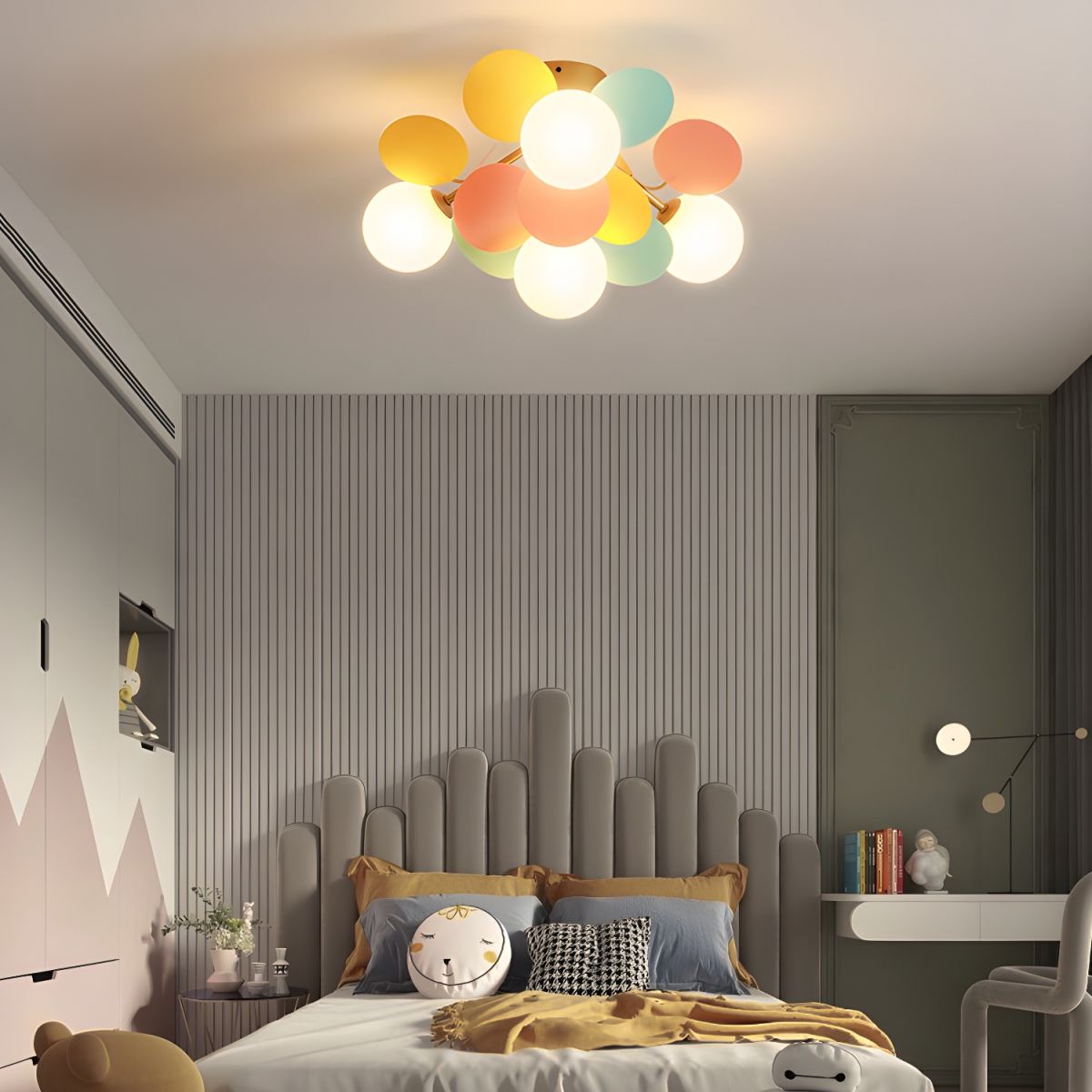 Solara Plafonnier Rond Macaron aux Couleurs Pastel - image 16 | Maison Opale