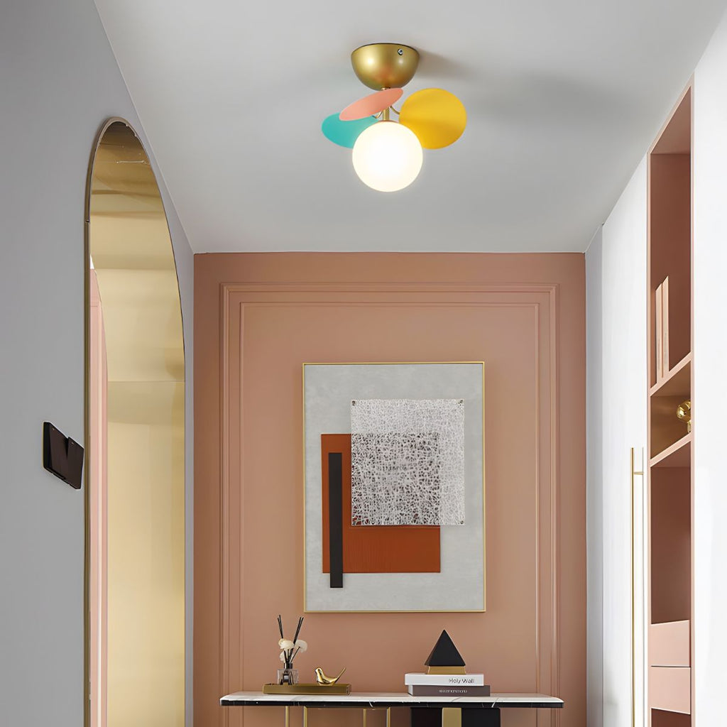 Solara Plafonnier Rond Macaron aux Couleurs Pastel - image 23 | Maison Opale