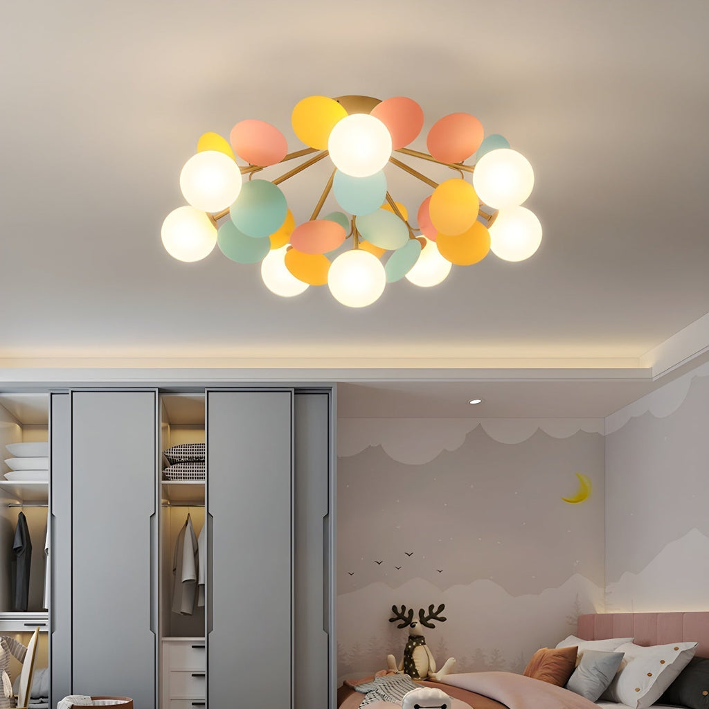 Solara Plafonnier Rond Macaron aux Couleurs Pastel - image 28 | Maison Opale