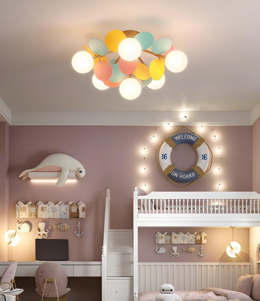 Solara Plafonnier Rond Macaron aux Couleurs Pastel - image 34 | Maison Opale