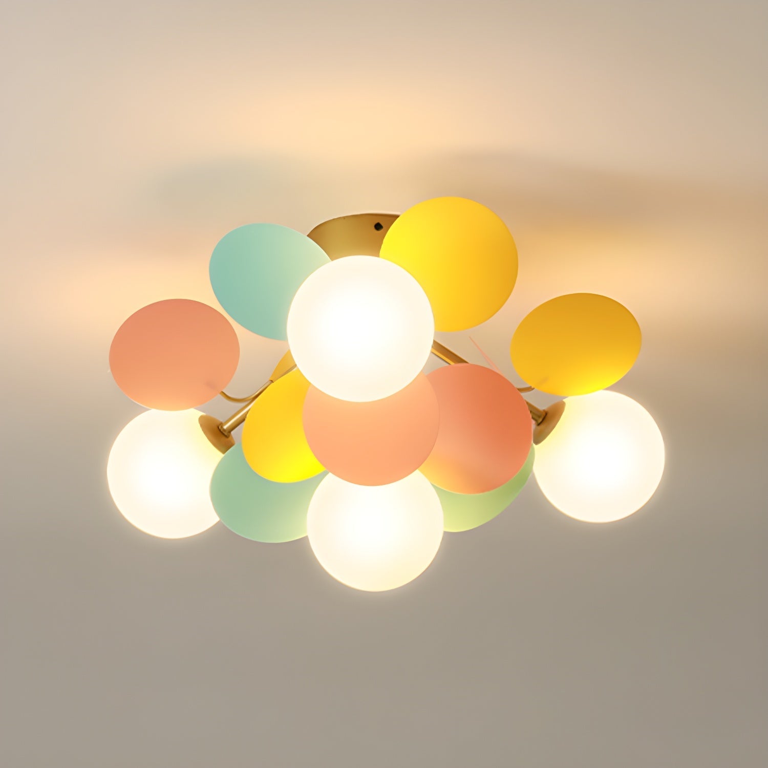 Solara Plafonnier Rond Macaron aux Couleurs Pastel - image 43 | Maison Opale
