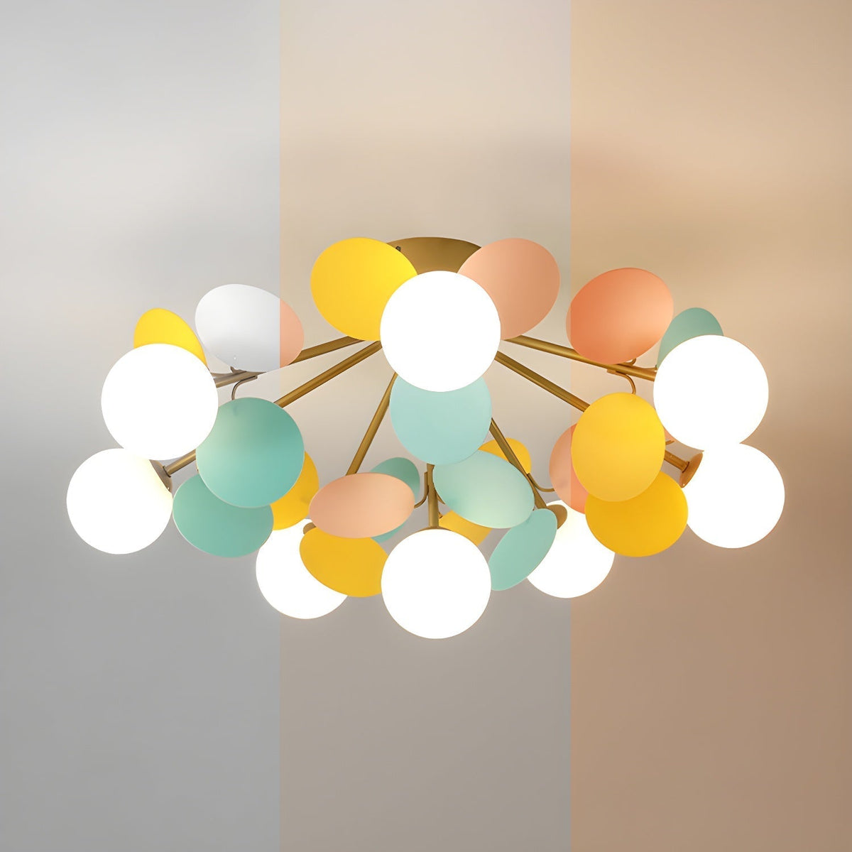 Solara Plafonnier Rond Macaron aux Couleurs Pastel - image 48 | Maison Opale