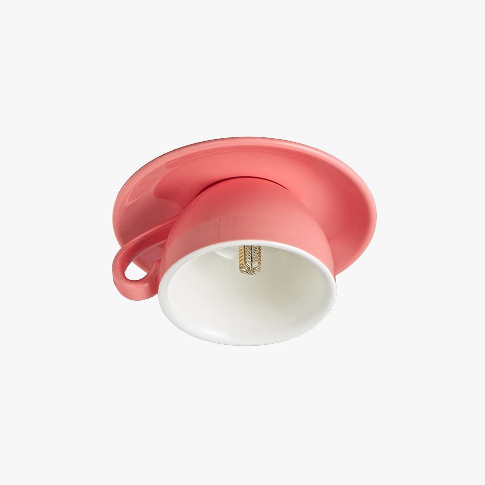 Teyo Moderne Tasses à Café Céramique Plafonnier Bleu/Rose/Jaune - image 1 | Maison Opale