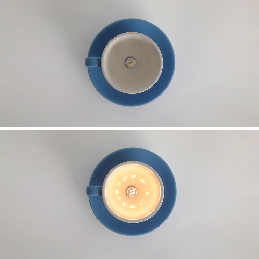 Teyo Moderne Tasses à Café Céramique Plafonnier Bleu/Rose/Jaune - image 9 | Maison Opale