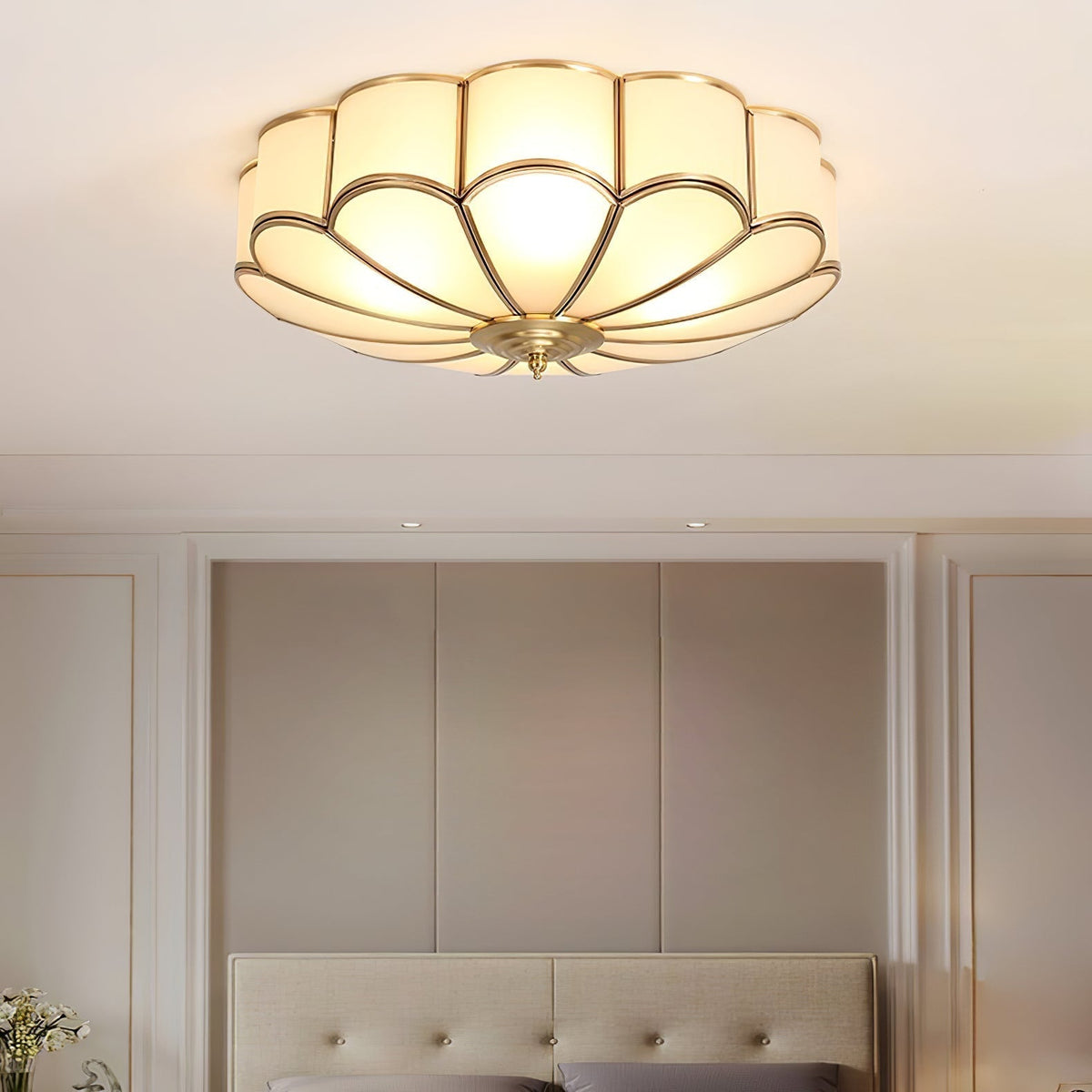 Ulira Plafonnier Design Fleur Verre - image 10 | Maison Opale