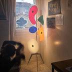 Valentina Lampadaire Design Géométrique Coloré, Métal/Résine, Salon - image 10 | Maison Opale