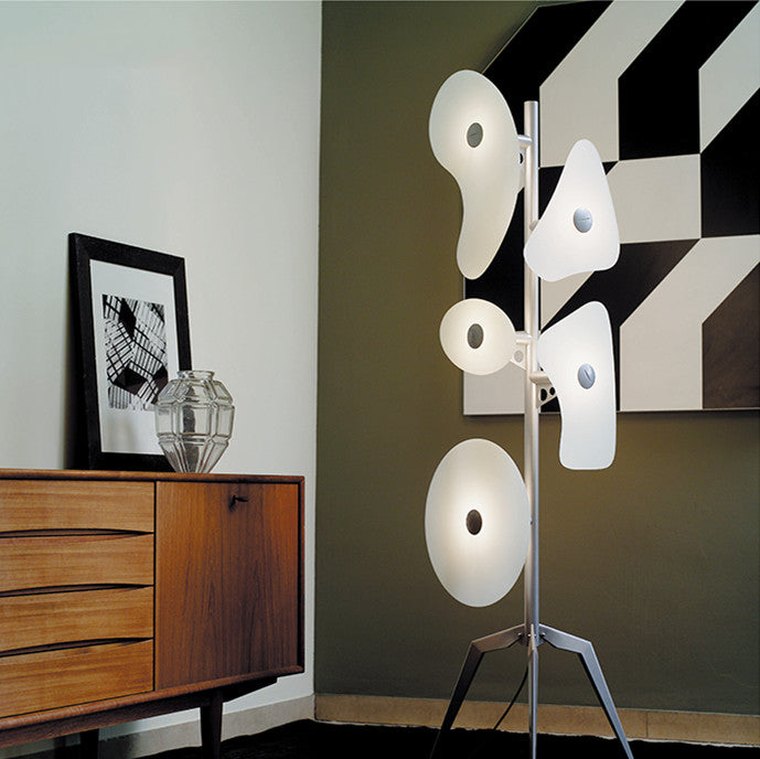 Valentina Lampadaire Design Géométrique Coloré, Métal/Résine, Salon - image 2 | Maison Opale